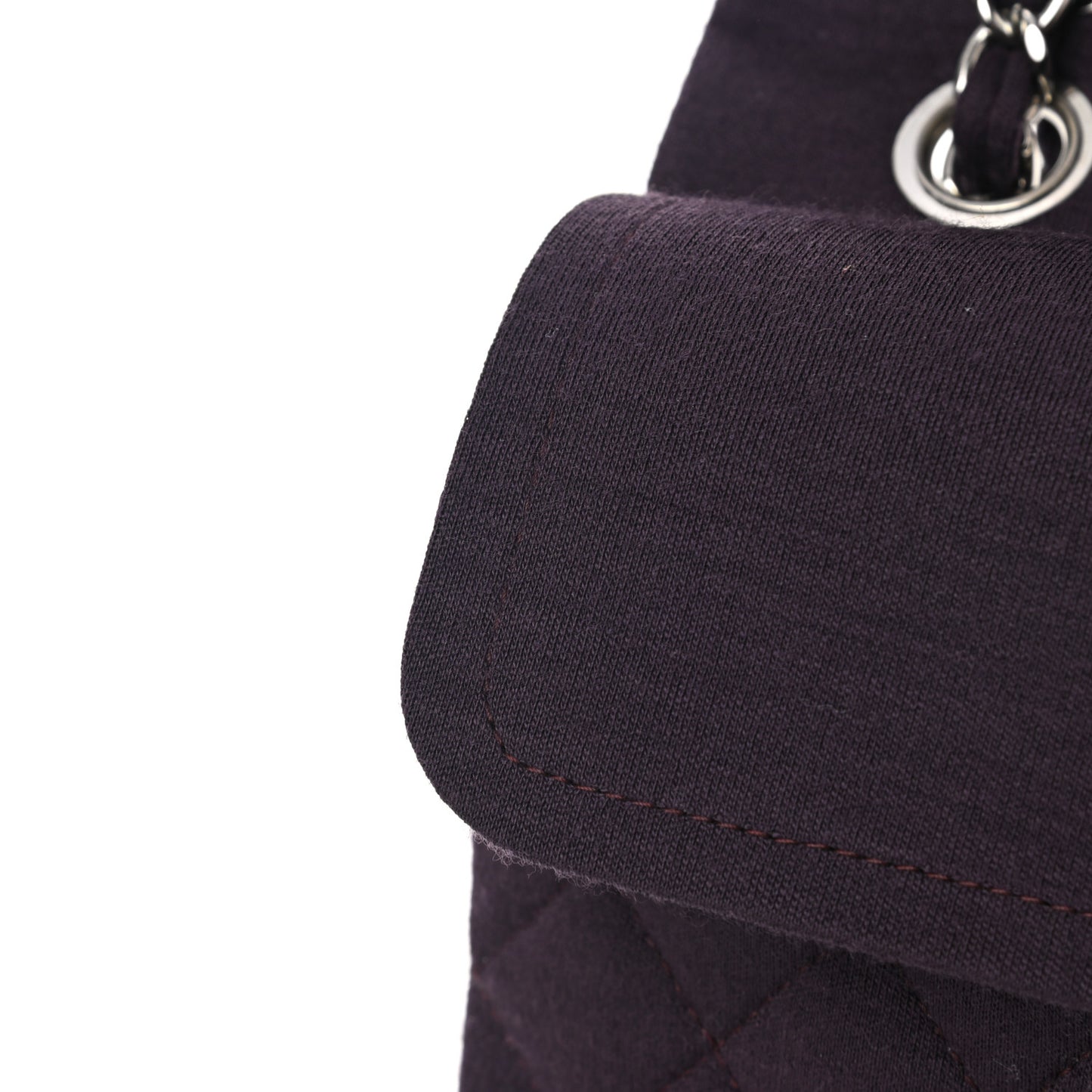 Jersey Quilted Medium Double Flap Purple