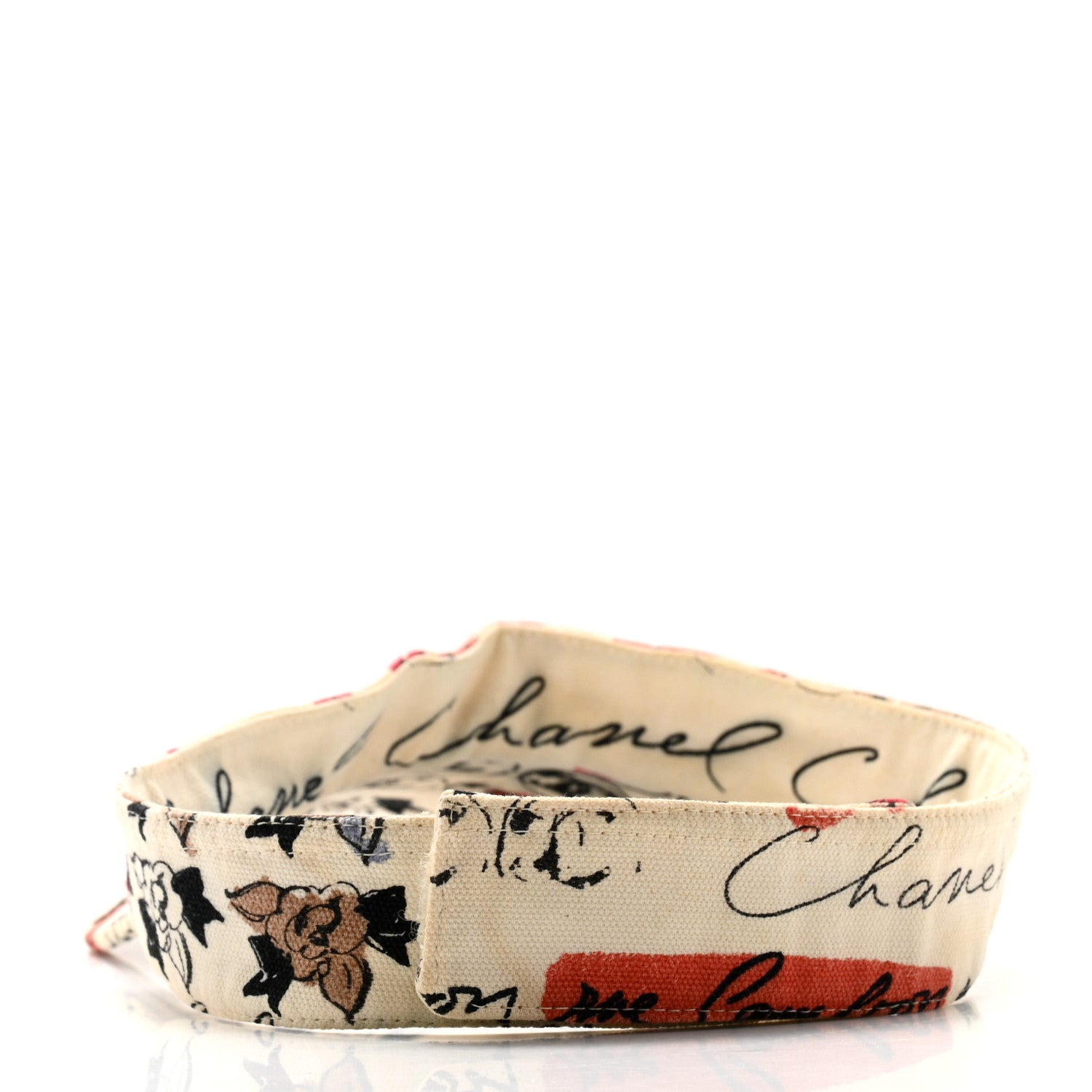 Chanel Cotton Flower Visor Ecru Multicolor 6 of 9
