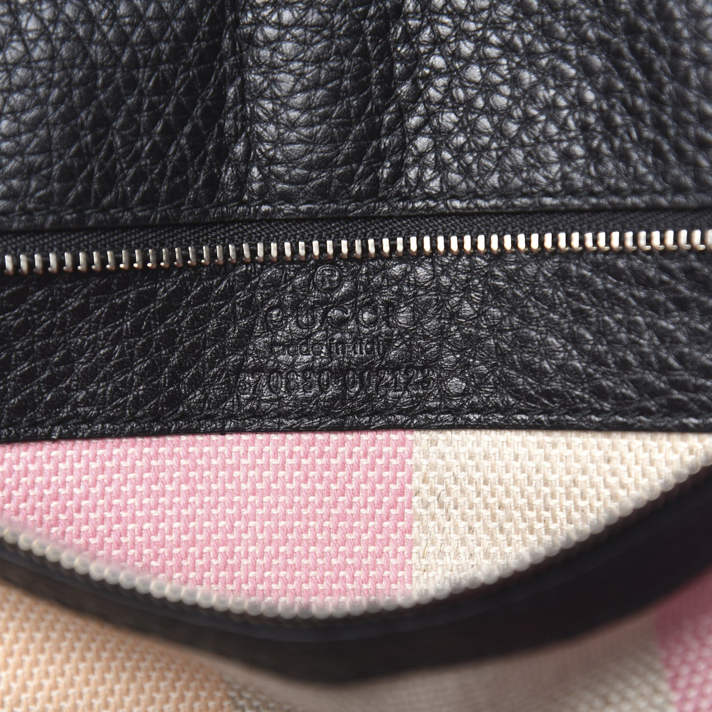 Pebbled Calfskin Large Bamboo Daily Top Handle Bag Black