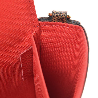Louis Vuitton Damier Ebene Pochette Felicie Chain Wallet 9 of 12