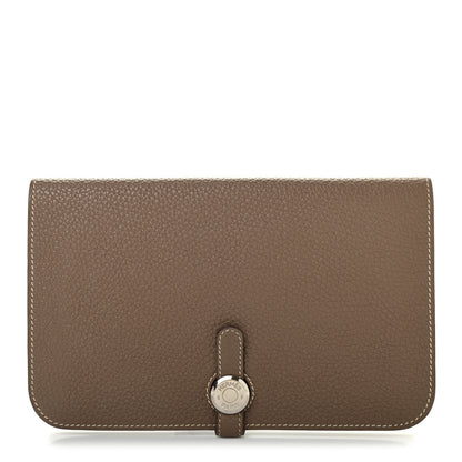 Hermes Togo Dogon Duo Wallet Etoupe 3 of 9