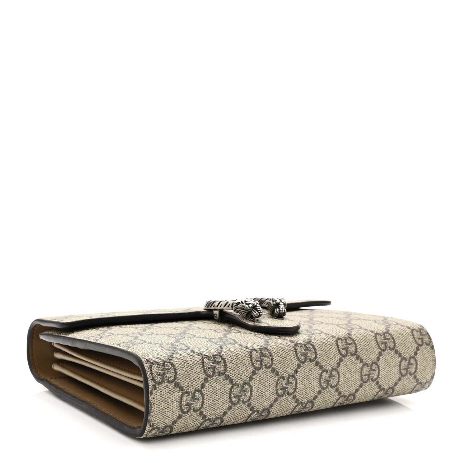 Gucci GG Supreme Monogram Mini Dionysus Chain Wallet Beige Taupe 4 of 10