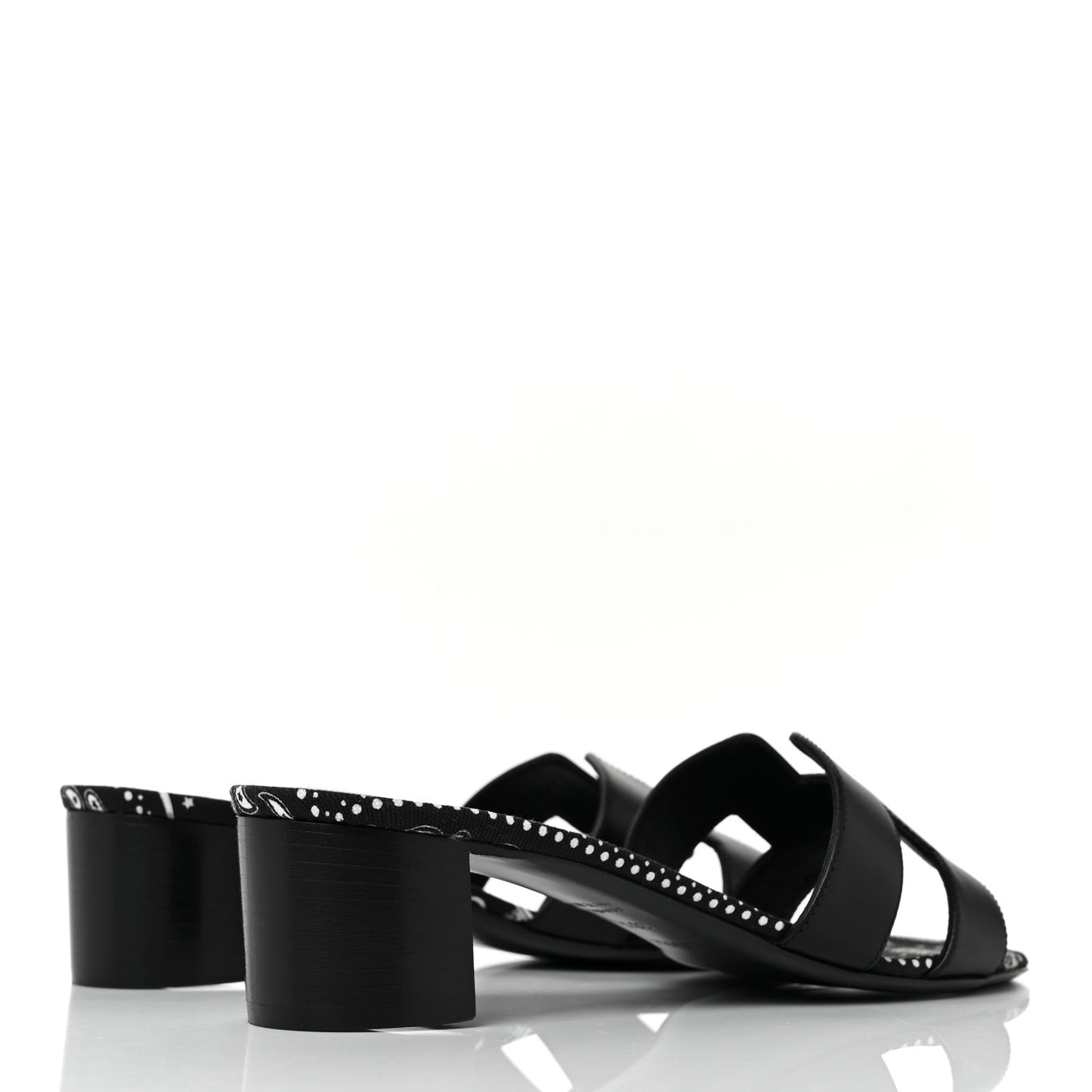 Calfskin Oasis Sandals 38.5 Black