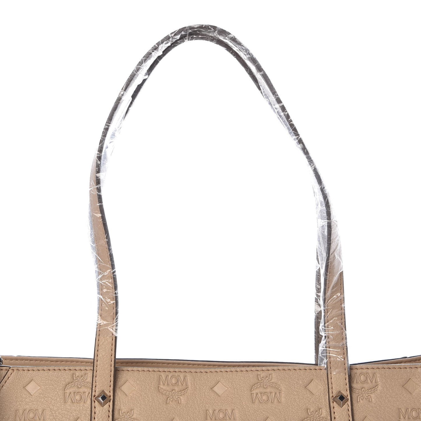 Calfskin Ottomar Monogram Medium Klara Top Zip Tote New Beige