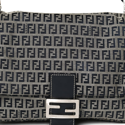 Fendi Zucchino Mama Baguette Navy 6 of 11