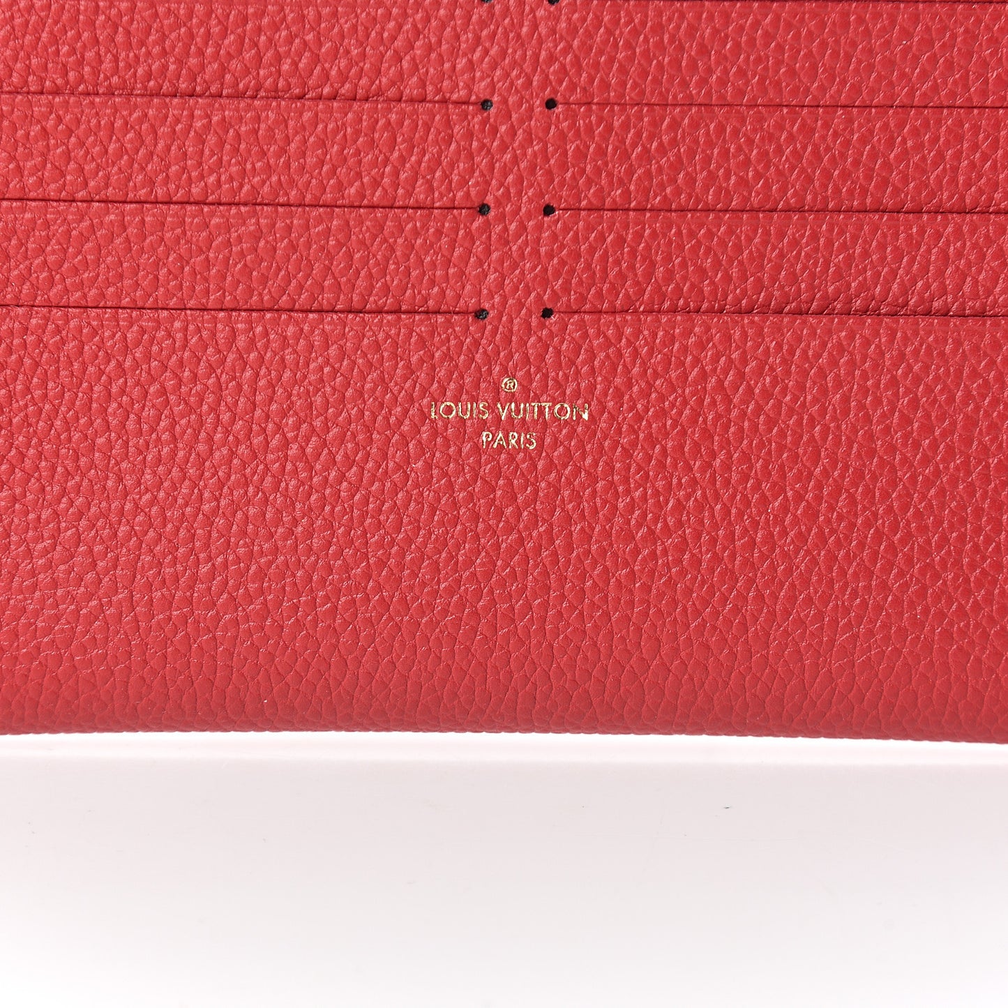 Calfskin Felicie Card Holder Insert Scarlet