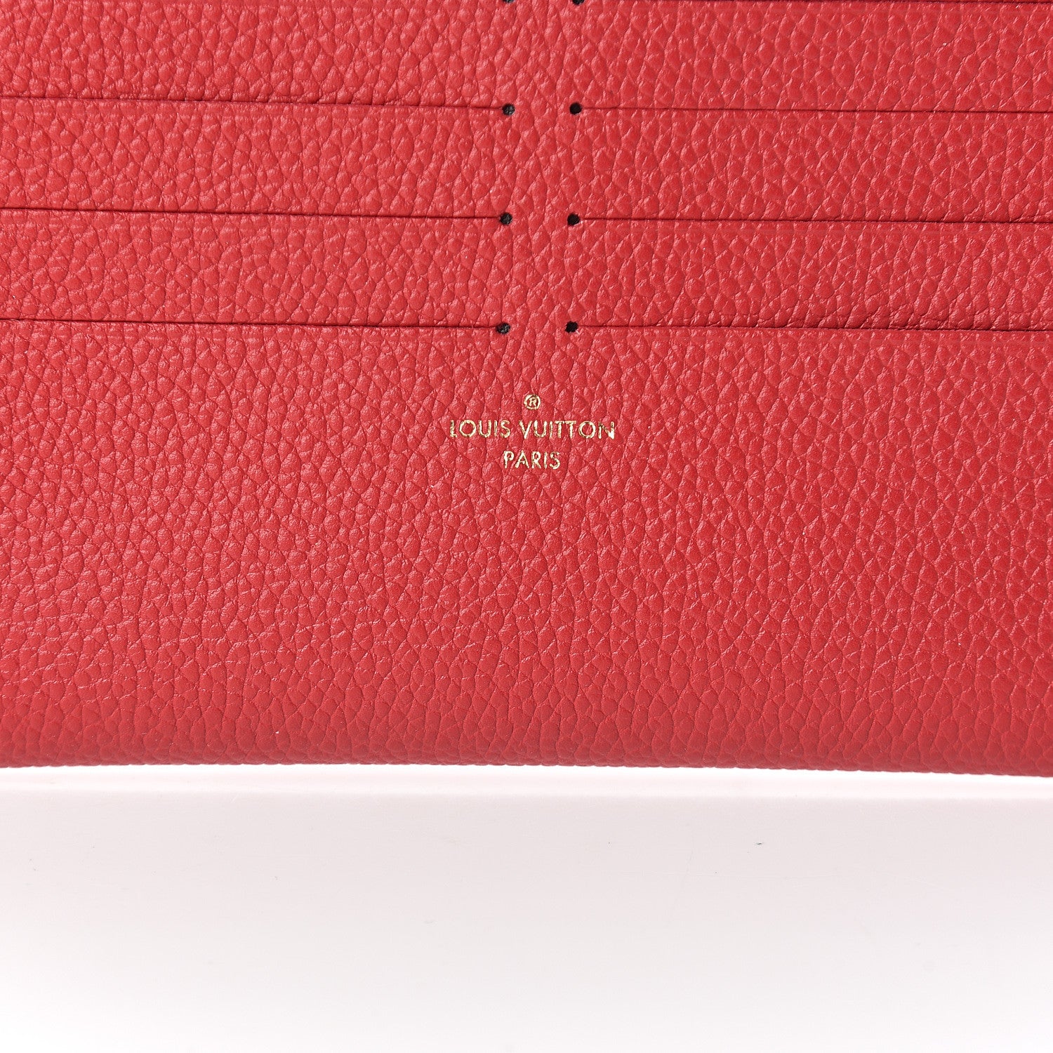 Louis Vuitton Calfskin Felicie Card Holder Insert Scarlet 4 of 5