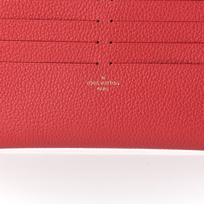 Louis Vuitton Calfskin Felicie Card Holder Insert Scarlet 4 of 5