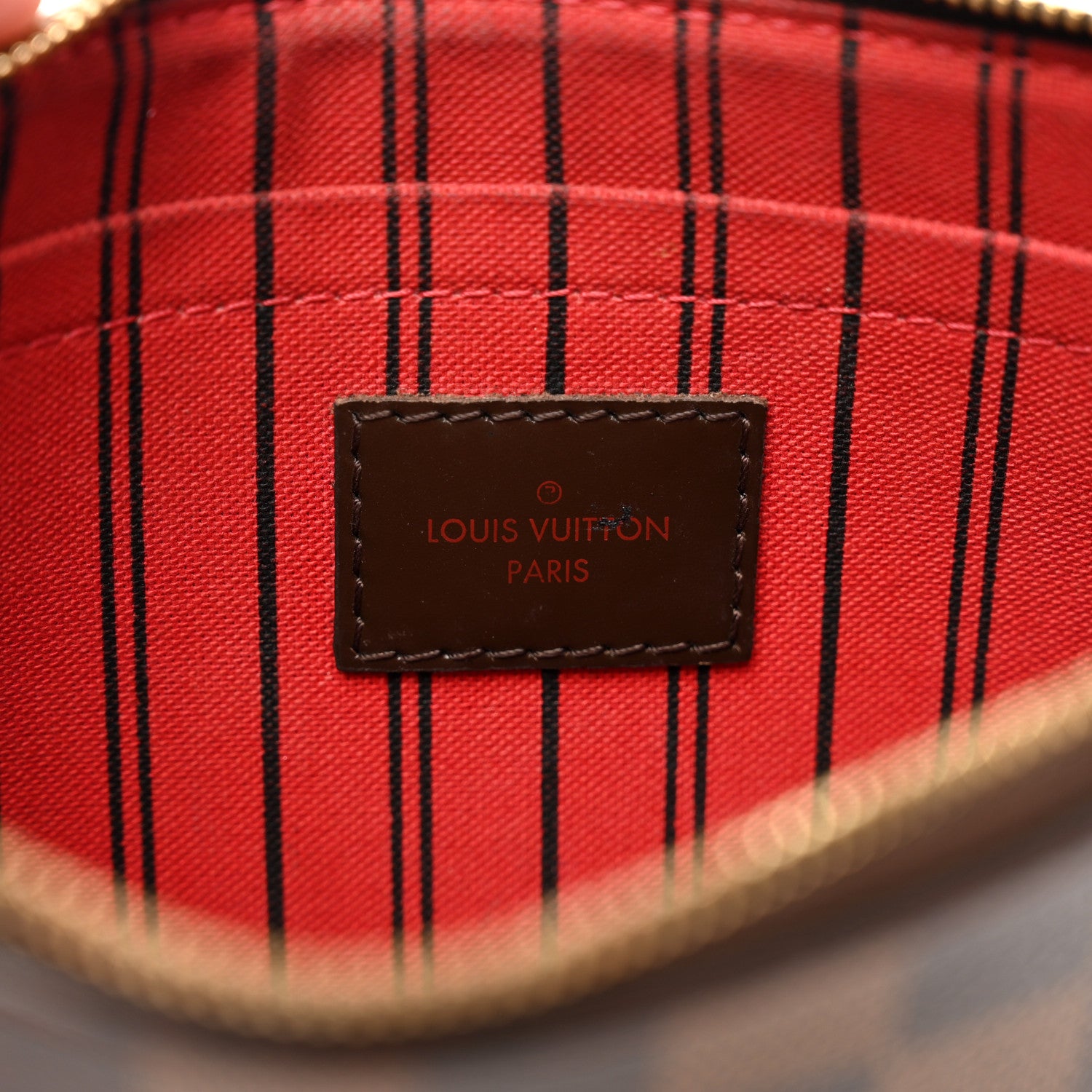 Louis Vuitton Damier Ebene Neverfull MM GM Pochette 6 of 10