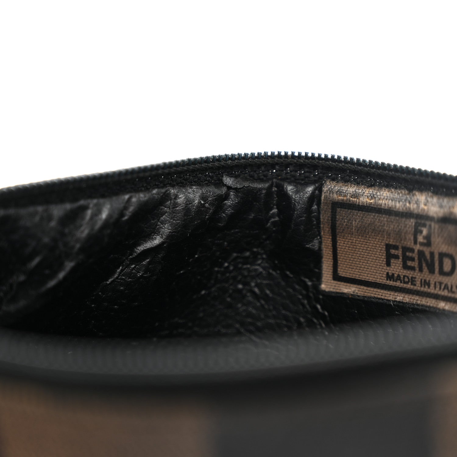 Fendi Pequin Zip Clutch Tobacco 12 of 13