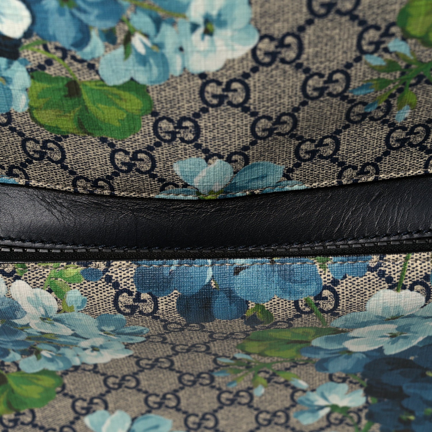 Gucci GG Supreme Blooms Monogram Medium Day Backpack Blue 12 of 14