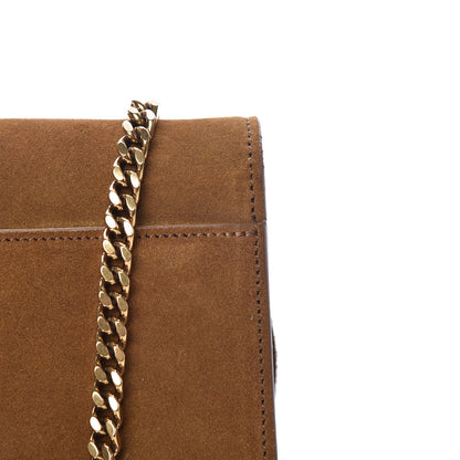 Saint Laurent Suede Fringe Baby Monogram Satchel Light Ocre 12 of 12