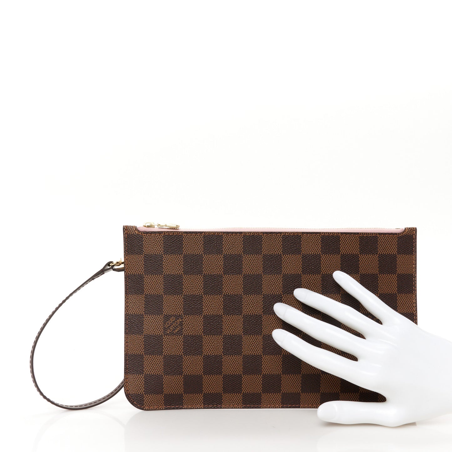Damier Ebene Neverfull MM GM Pochette Rose Ballerine