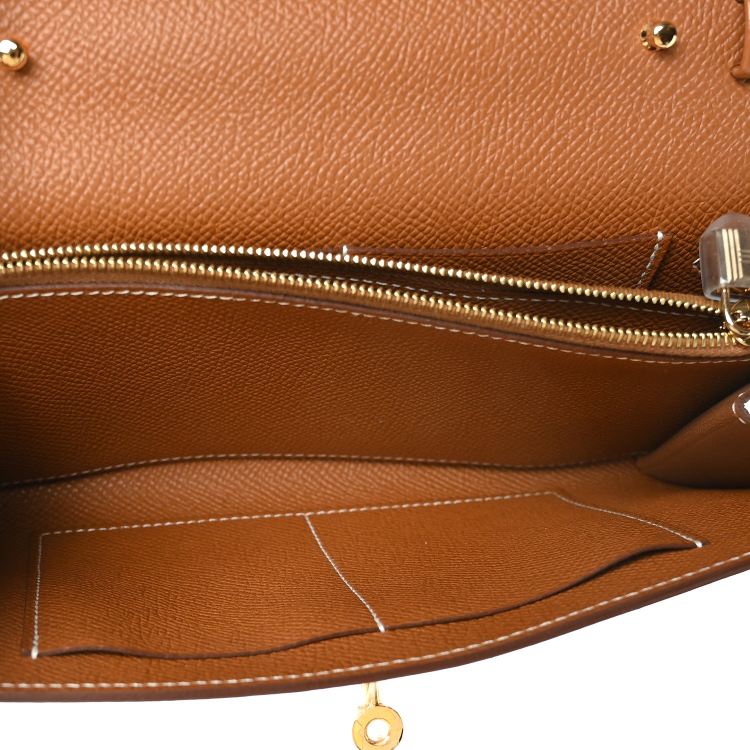 Hermes Epsom Kelly Wallet To Go Gold 7 of 12