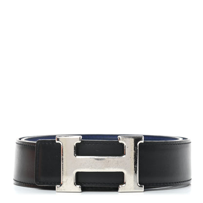 Hermes Box Chamonix 32mm H Belt 70 Black Bleu Marine 1 of 6