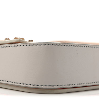 Fendi Vitello Dolce Crystal 3Baguette Shoulder Bag White Pink 9 of 16