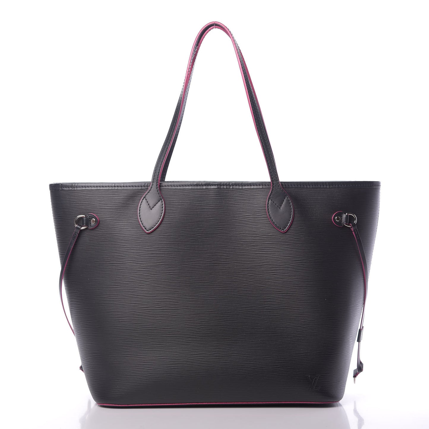 Epi Neverfull MM Black Hot Pink