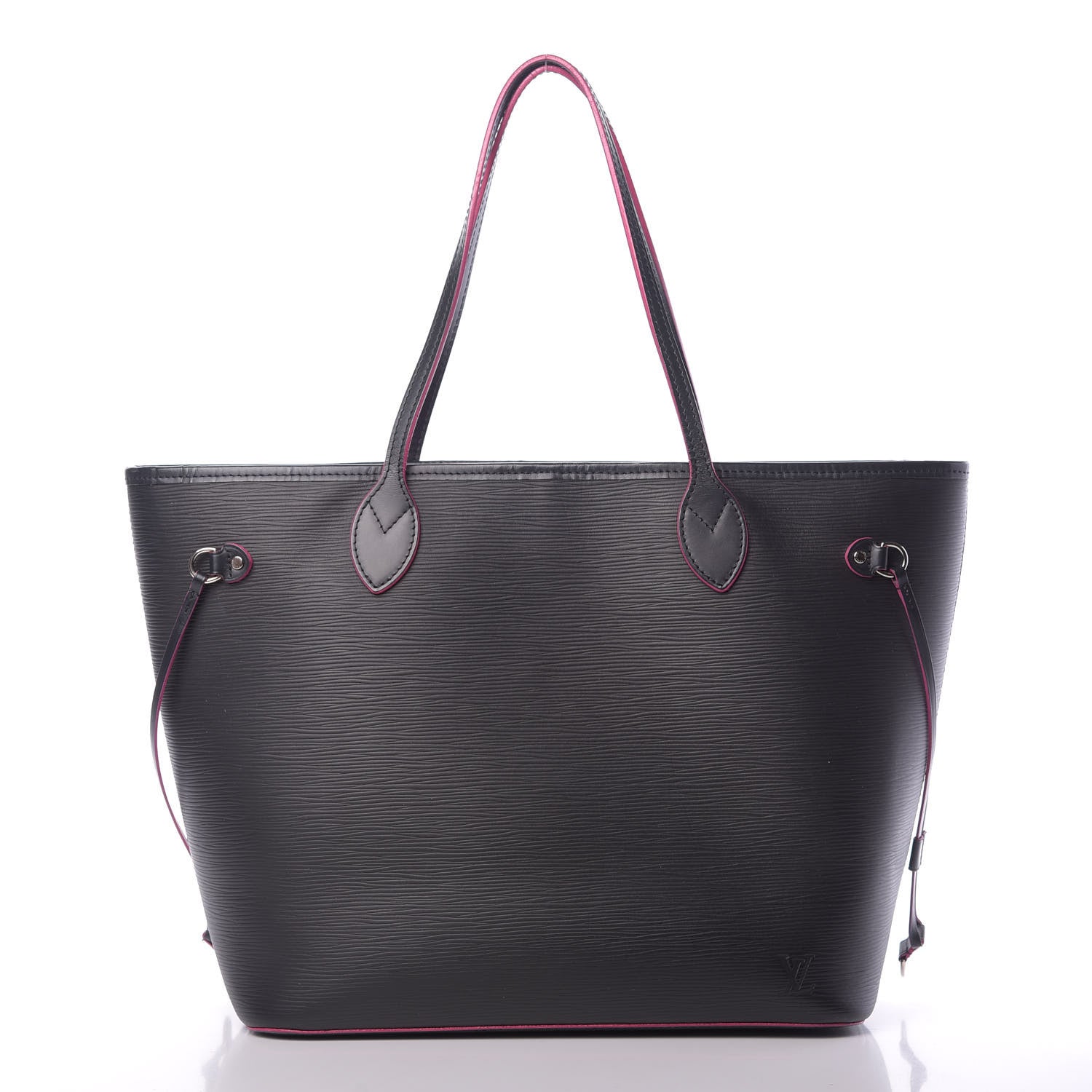 Louis Vuitton Epi Neverfull MM Black Hot Pink 3 of 17