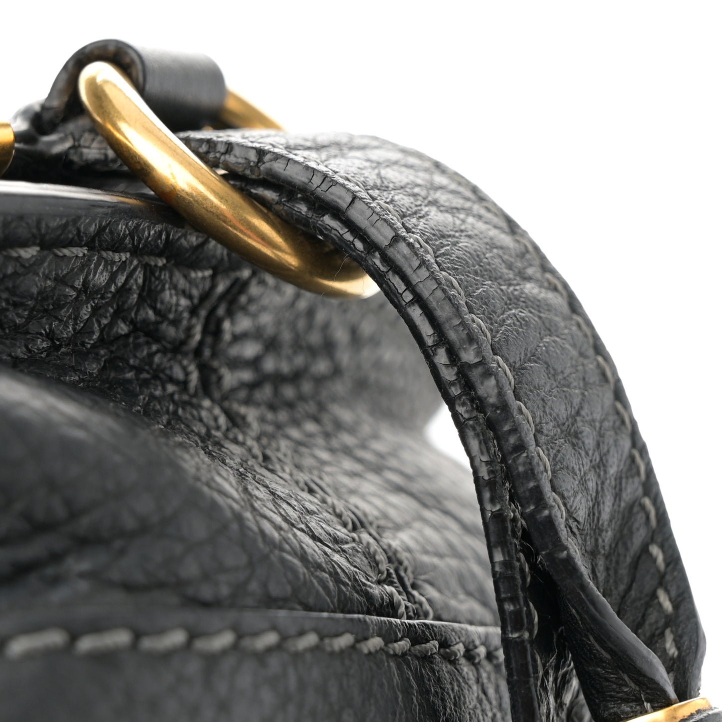 Calfskin Mini Marcie Round Crossbody Bag Black