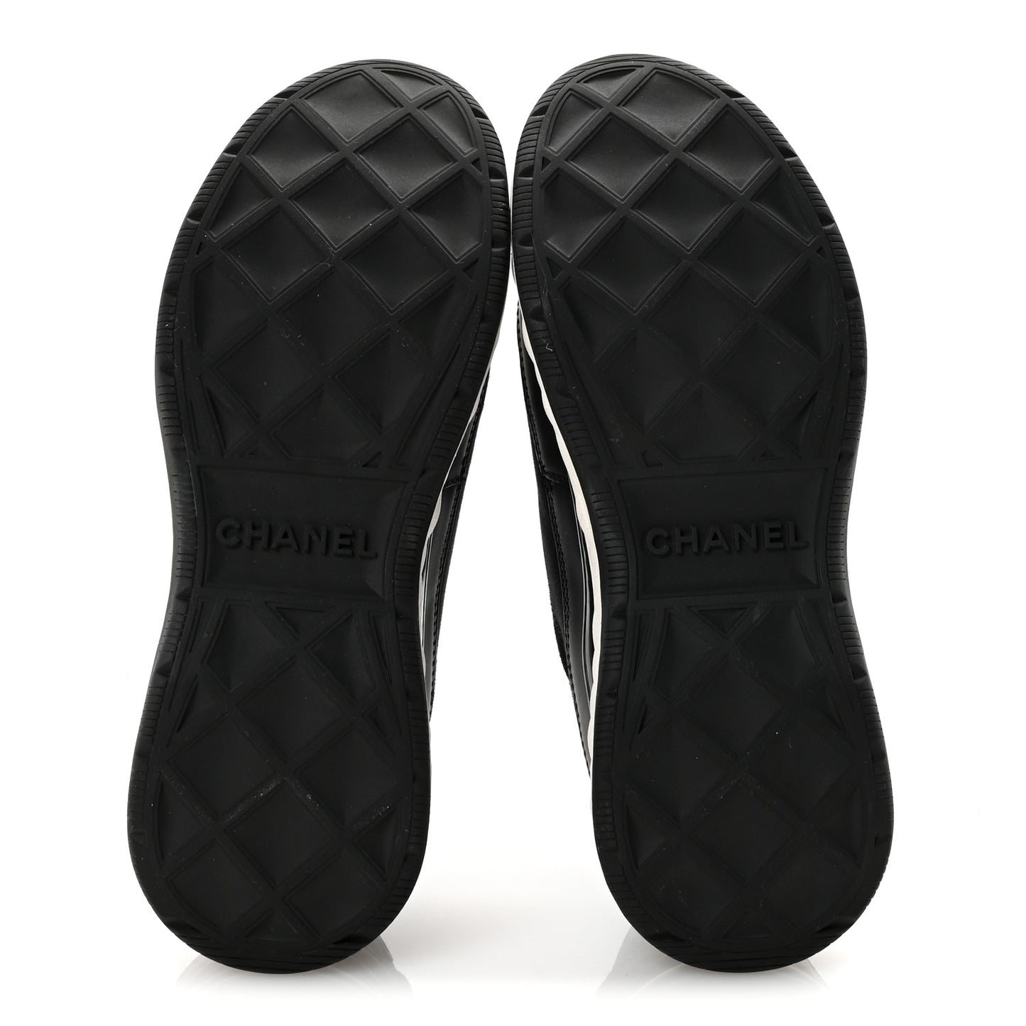 Velvet Calfskin Mixed Fibers CC Sneakers 38 Black