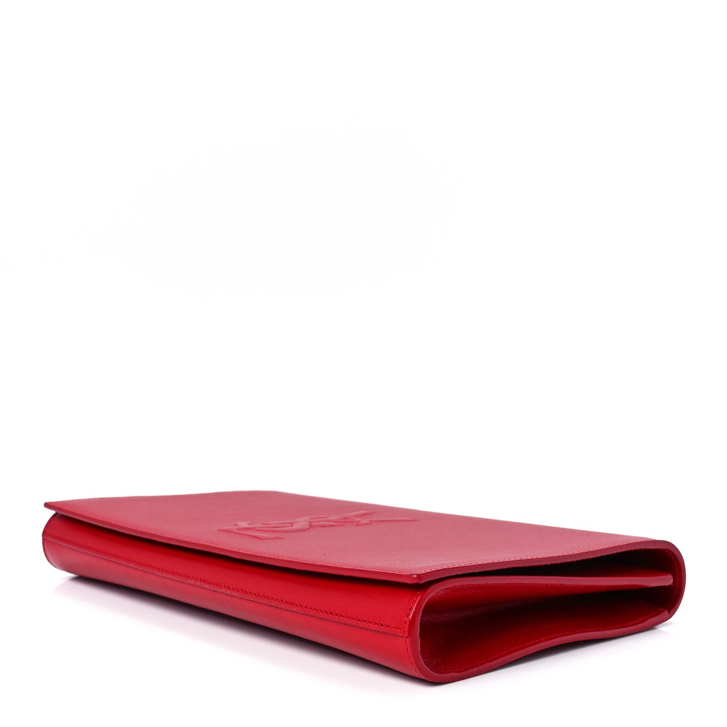 Calfskin Monogram Large Belle De Jour Clutch Red