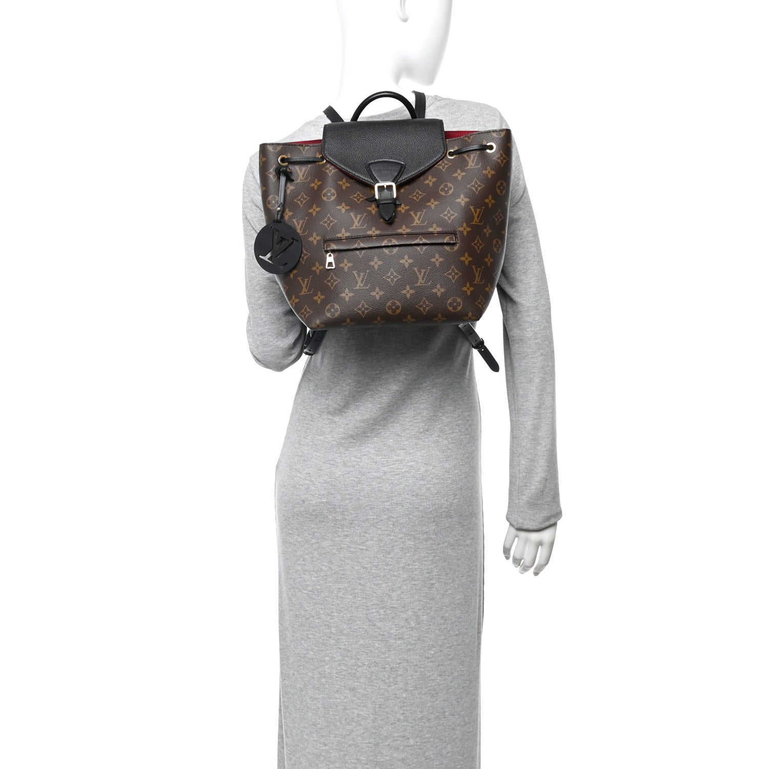 Louis Vuitton Monogram Montsouris PM Black 2 of 9