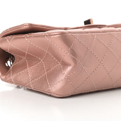 Chanel Metallic Grained Calfskin Quilted 2.55 Reissue Mini Flap Copper Pink 9 of 11