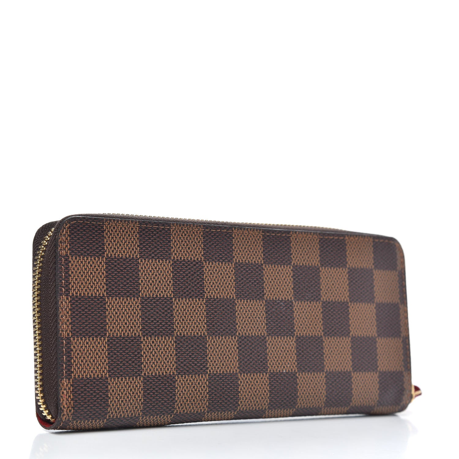 Louis Vuitton Damier Ebene Clemence Wallet Cherry 3 of 9