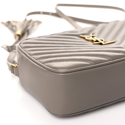 Saint Laurent Calfskin Matelasse Monogram Lou Camera Bag Greyish Brown 9 of 11