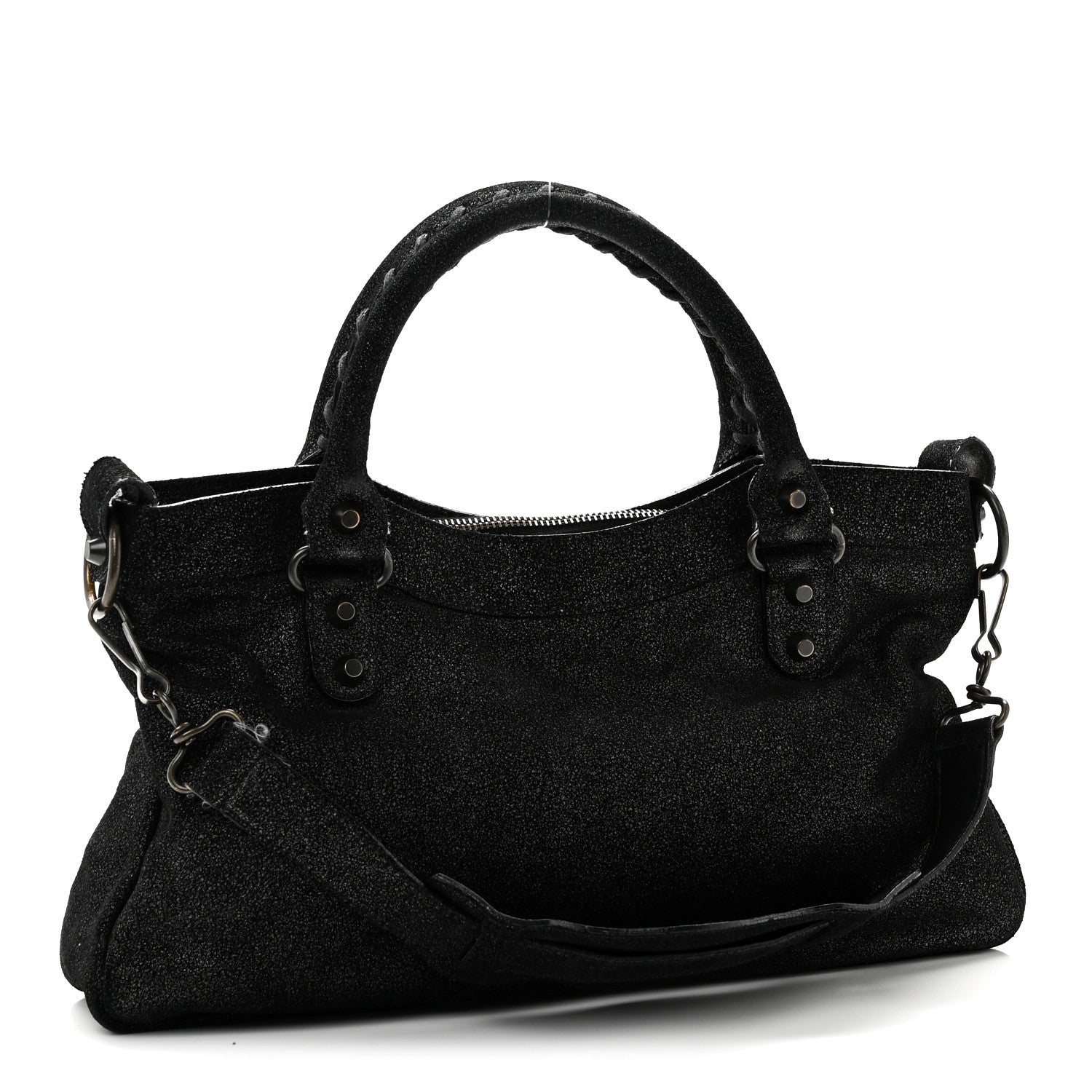 Balenciaga Craquele Calfskin Classic Hardware First Black 4 of 14