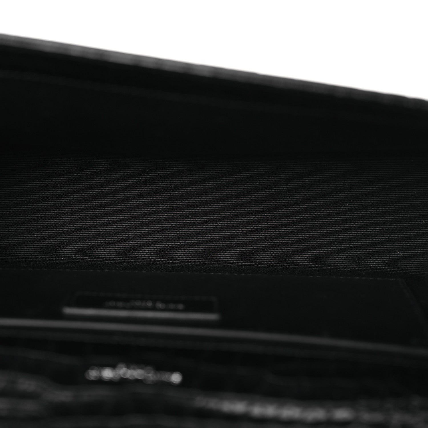 Saint Laurent Calfskin Crocodile Embossed Medium Classic Monogram Kate Tassel Satchel Black 5 of 13