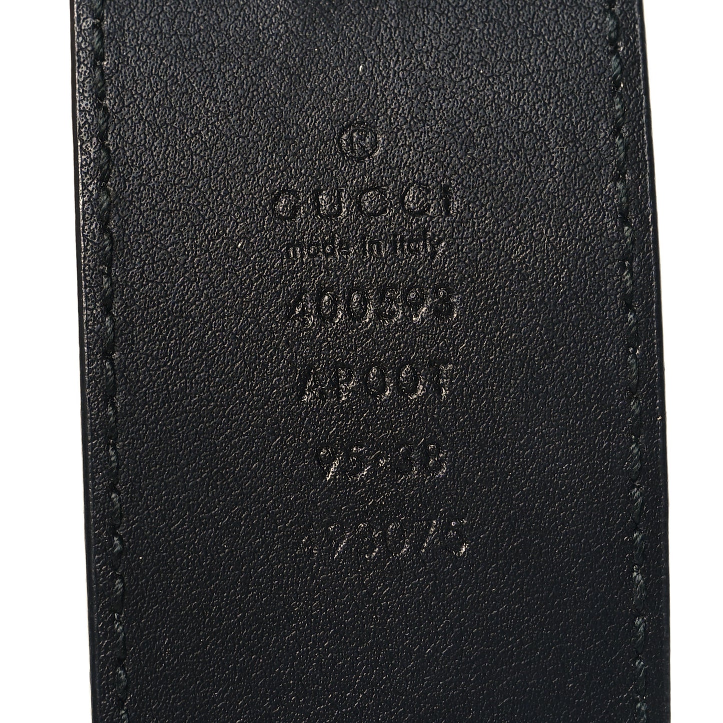 Calfskin Double G 40mm Belt 95 38 Black