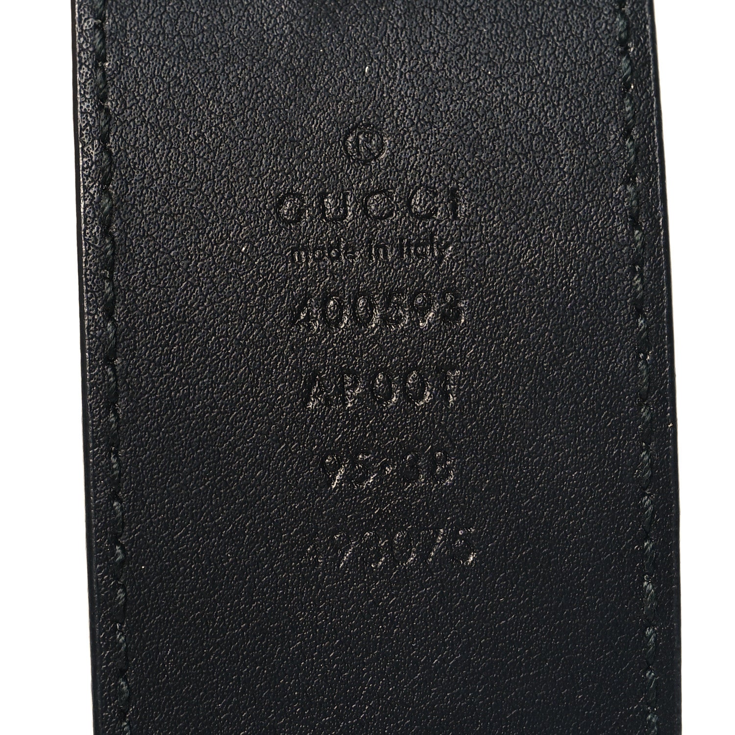 Gucci Calfskin Double G 40mm Belt 95 38 Black 5 of 5