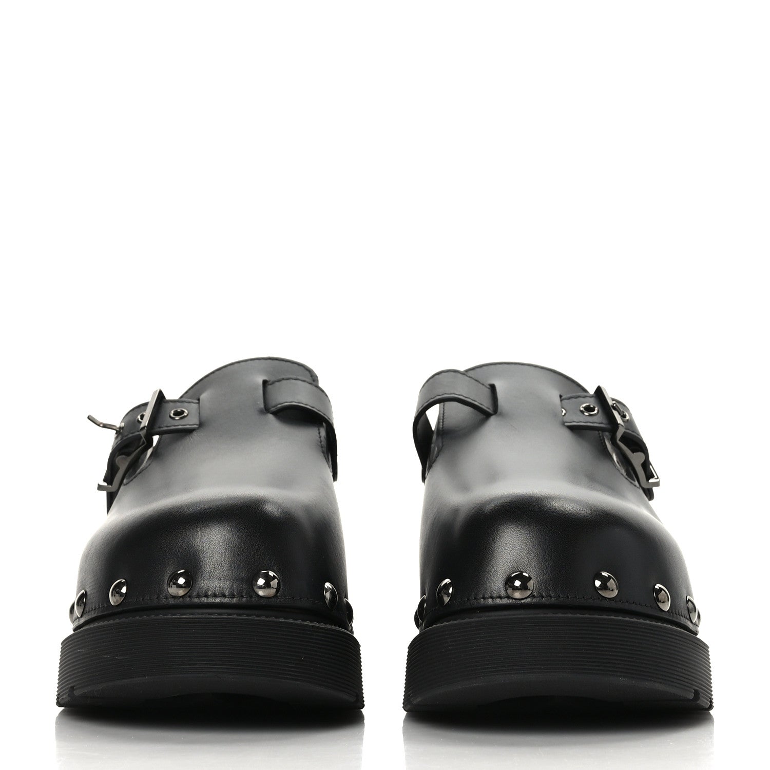 Christian Dior Calfskin Diorquake Buckled Lug Sole 15mm Clogs 41 Black 2 of 8