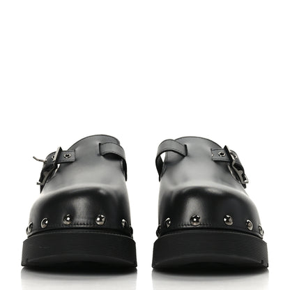 Christian Dior Calfskin Diorquake Buckled Lug Sole 15mm Clogs 41 Black 2 of 8