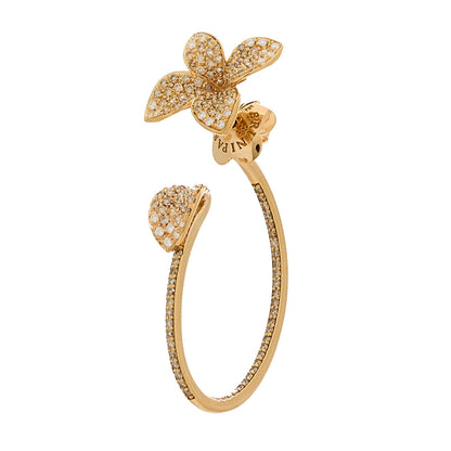 Pasquale Bruni 18K Rose Gold Diamond Petite Garden Earrings 3 of 5