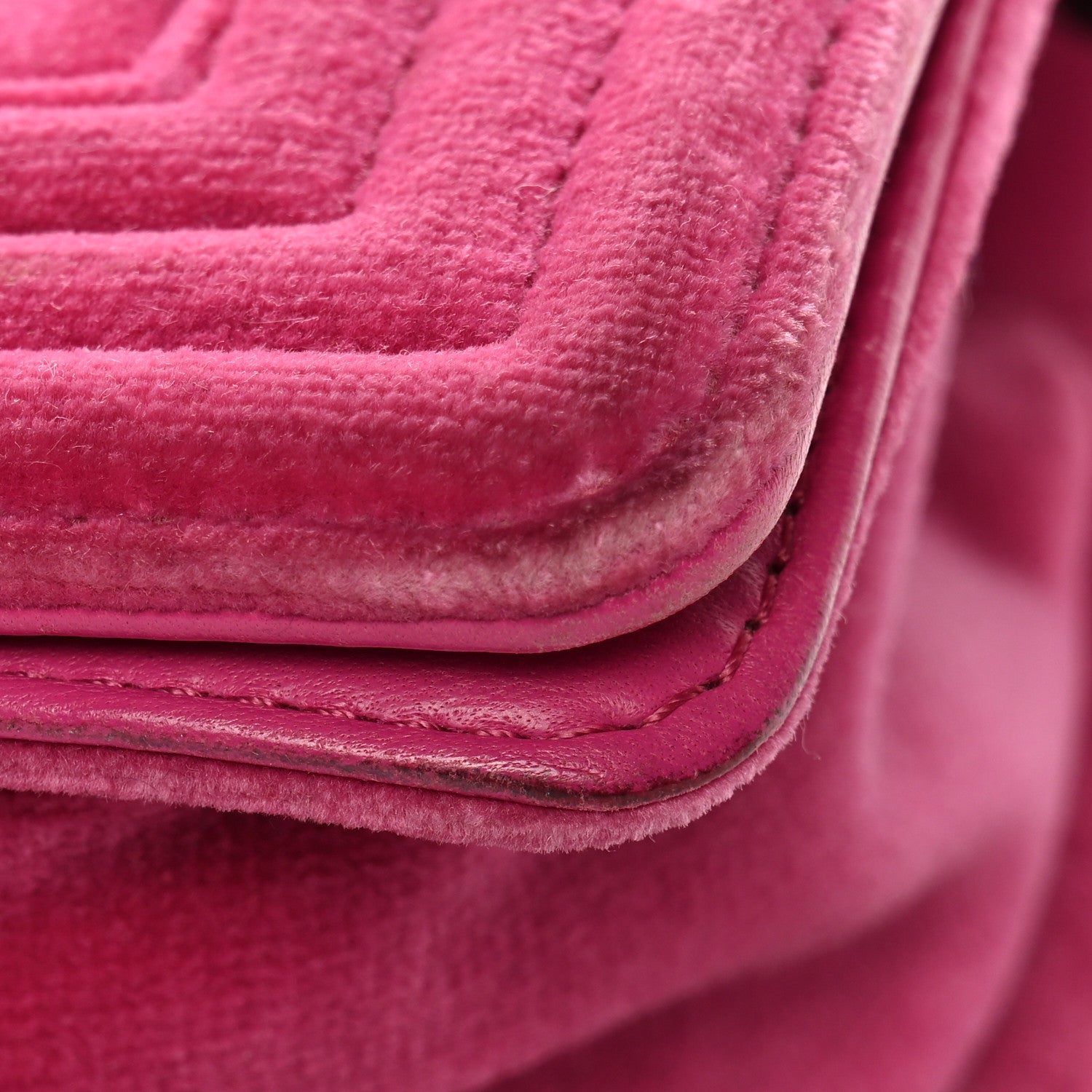 Chanel Velvet Quilted Small Boy Flap Fuchsia 11 of 15