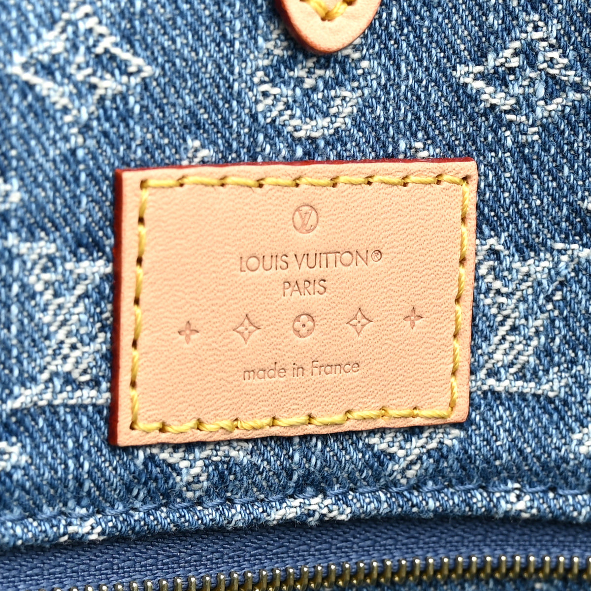 Louis Vuitton Monogram Denim Onthego MM Blue 6 of 11