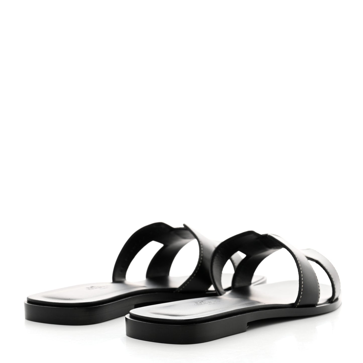 Box Calfskin Oran Sandals 39.5 Black