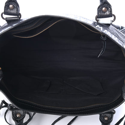 Balenciaga Agneau Arena Graffiti All Over Classic Hardware City Black White 4 of 4