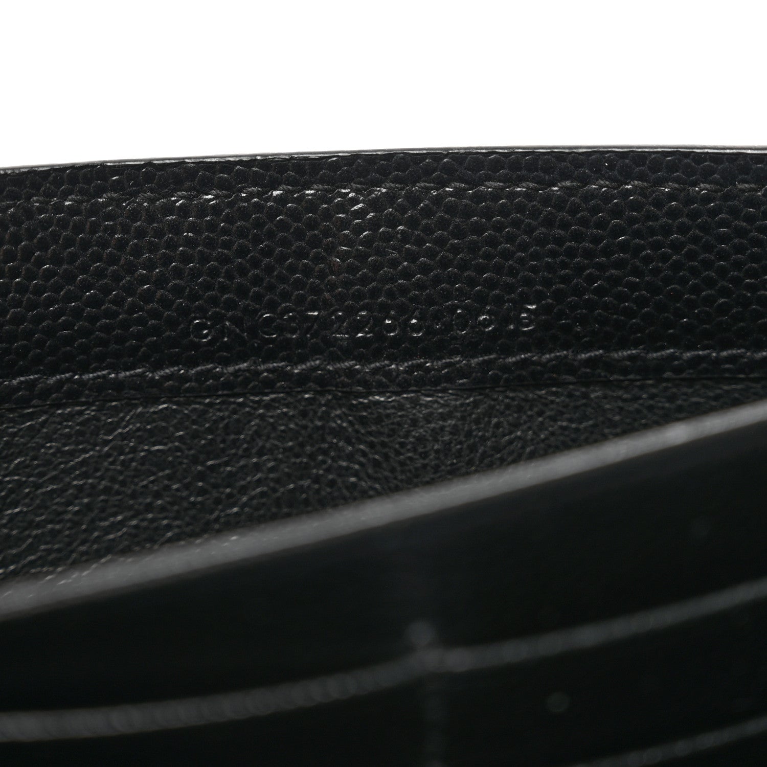 Saint Laurent Grain De Poudre Classic Monogram Cassandre Wallet Black 8 of 11