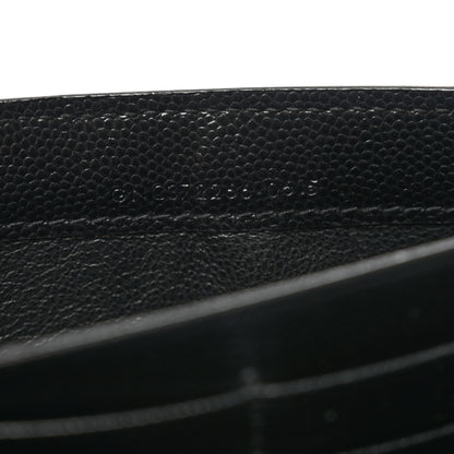Saint Laurent Grain De Poudre Classic Monogram Cassandre Wallet Black 8 of 11