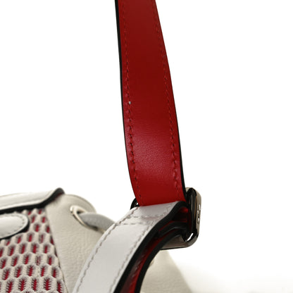 Christian Louboutin Calfskin Embroidered Explorafunk Backpack White 12 of 14