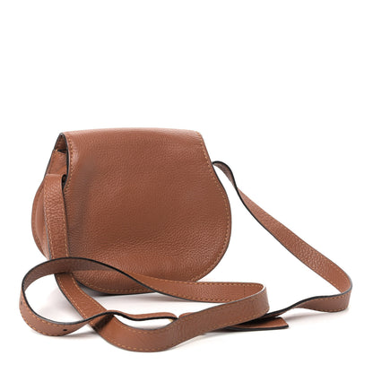 Chloe Calfskin Mini Marcie Round Crossbody Bag Tan 3 of 9