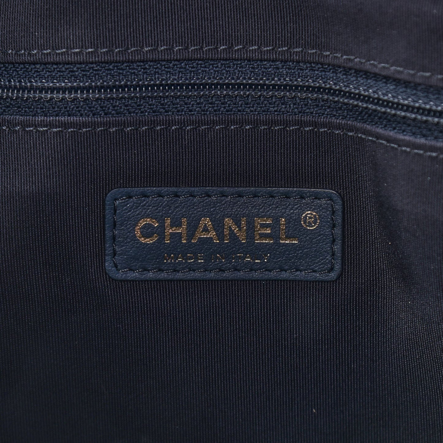 Wool Tweed CC Tote Purple Black Blue