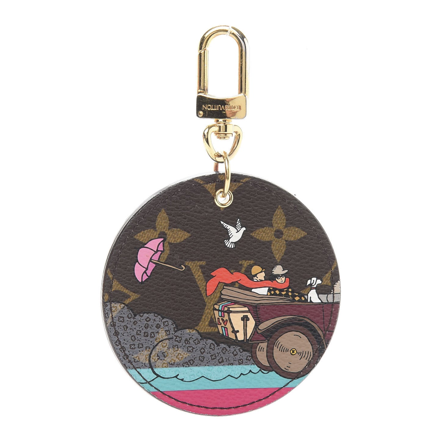 Monogram 2015 Christmas Animation Bag Charm Key Ring
