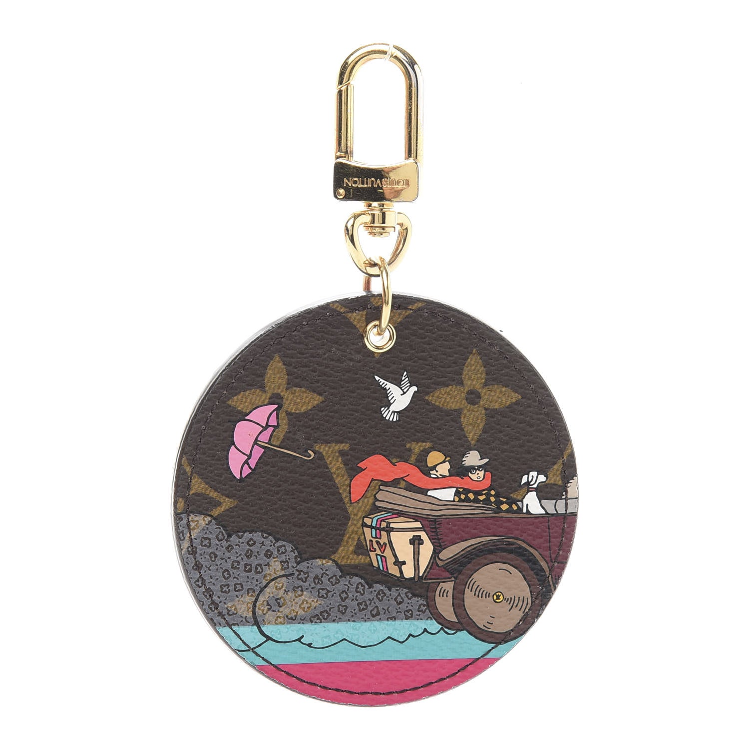 Louis Vuitton Monogram 2015 Christmas Animation Bag Charm Key Ring 1 of 4