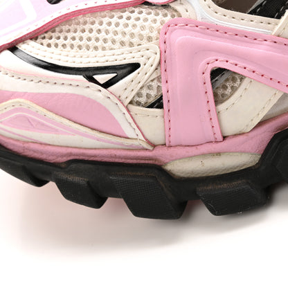 Balenciaga Mesh Nubuck Effect Fabric LED Womens Track Sneakers 38 Grey Pink Black 13 of 15