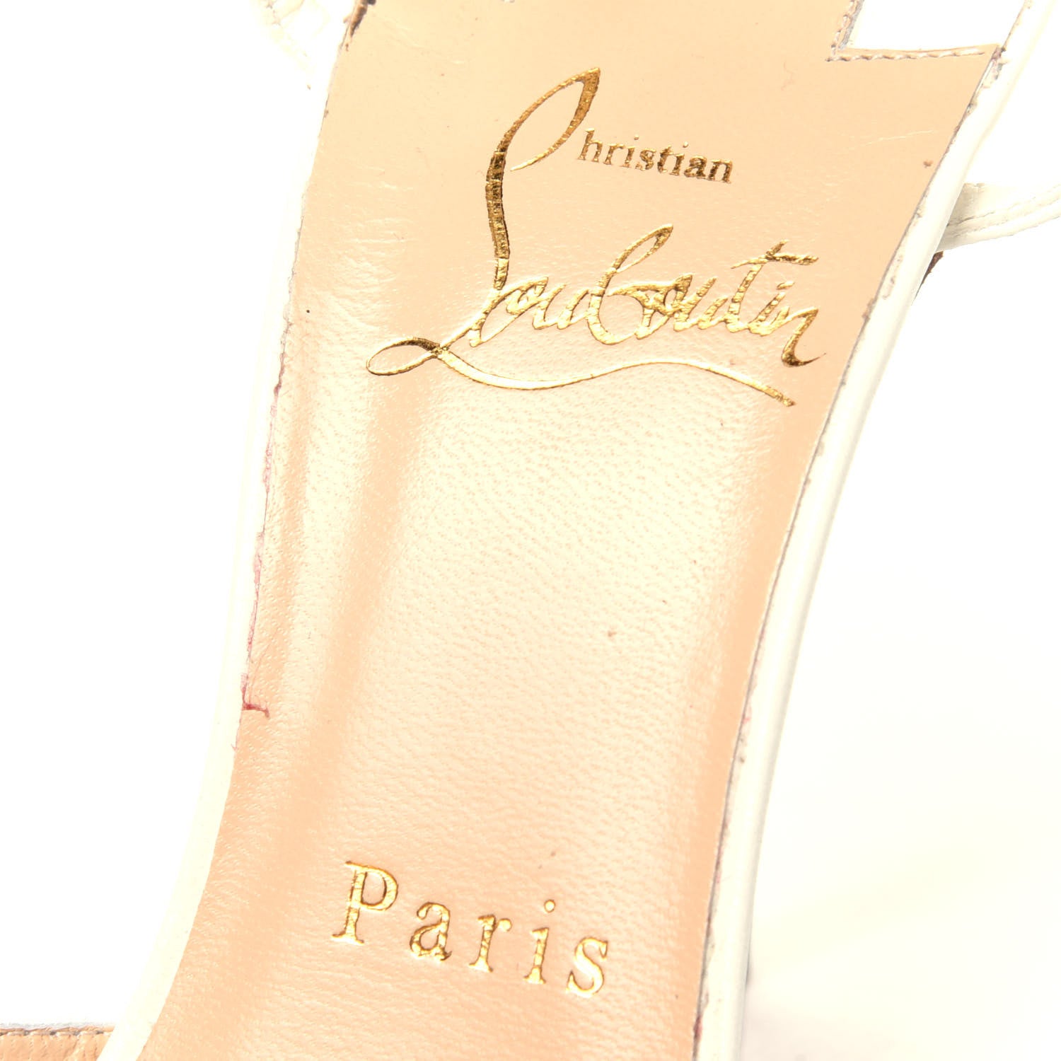 Christian Louboutin Kid Baila Spike 100 Pumps 36 White 8 of 12