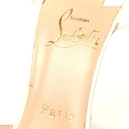Christian Louboutin Kid Baila Spike 100 Pumps 36 White 8 of 12
